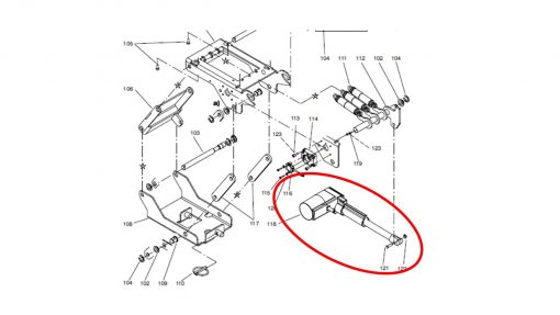 Siłownik szczotek Taski Swingo 4000 / 5000 4131065 - obrazek 2